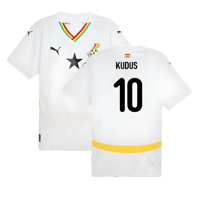 2024-2025 Ghana Home Shirt (Kudus 10)-SoccerKits Hub | Buy Soccer Jerseys Online